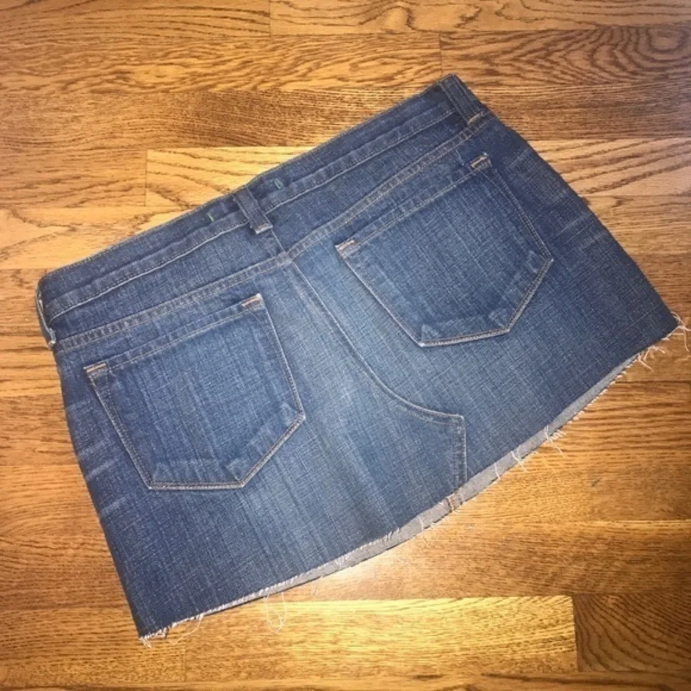 J. Brand outsider raw‎ hem denim jean skirt 29